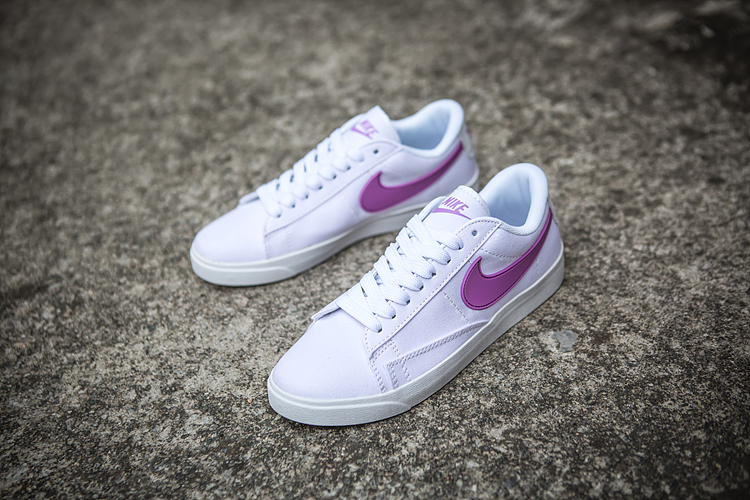 Nike Air Blazer Low White Purple Shoes